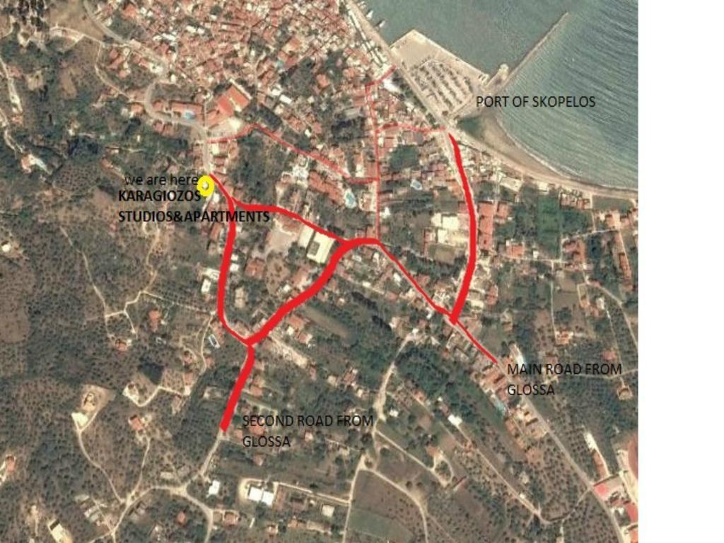 Karagiozos Studios & Apartments Bandar Skopelos Luaran gambar